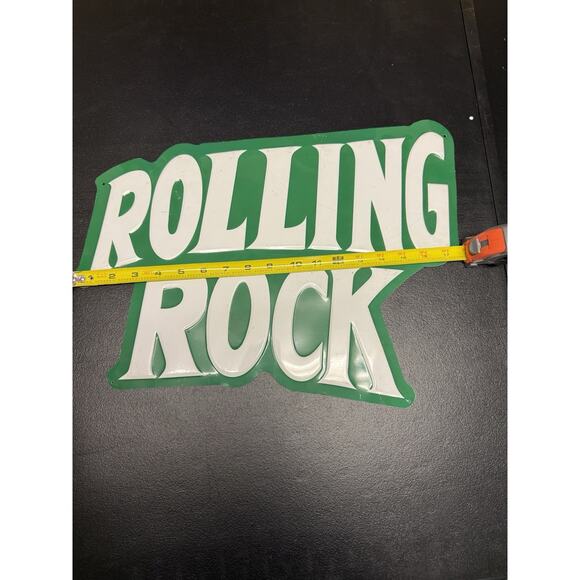 Rolling Rock Beer Metal Sign Embosed Letters Latrobe Brewing Co. PA 18” x 14” - Picture 6 of 10